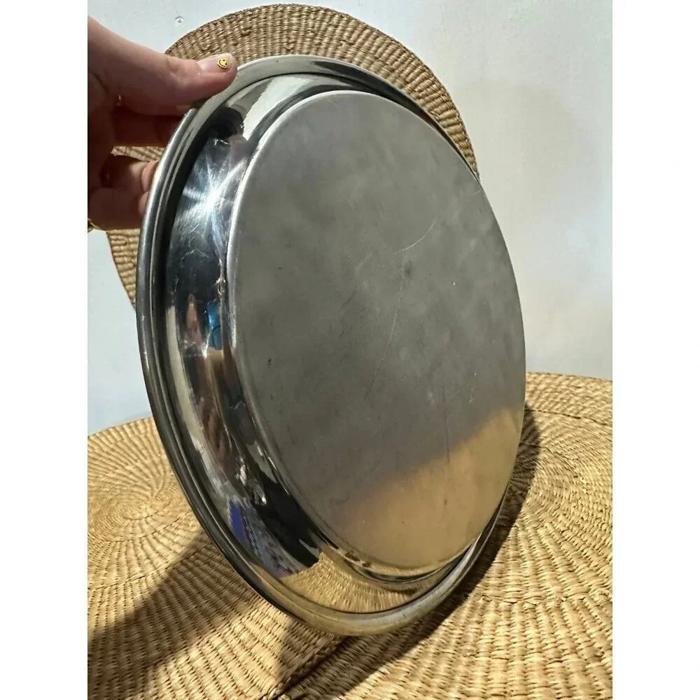 10” Vintage Metal Plastic Tray